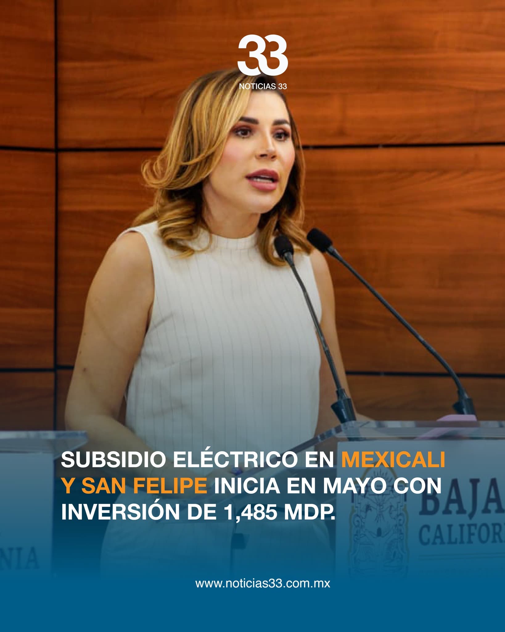 Subsidio eléctrico en Mexicali y San Felipe inicia en mayo con inversión de 1,485 millones de pesos