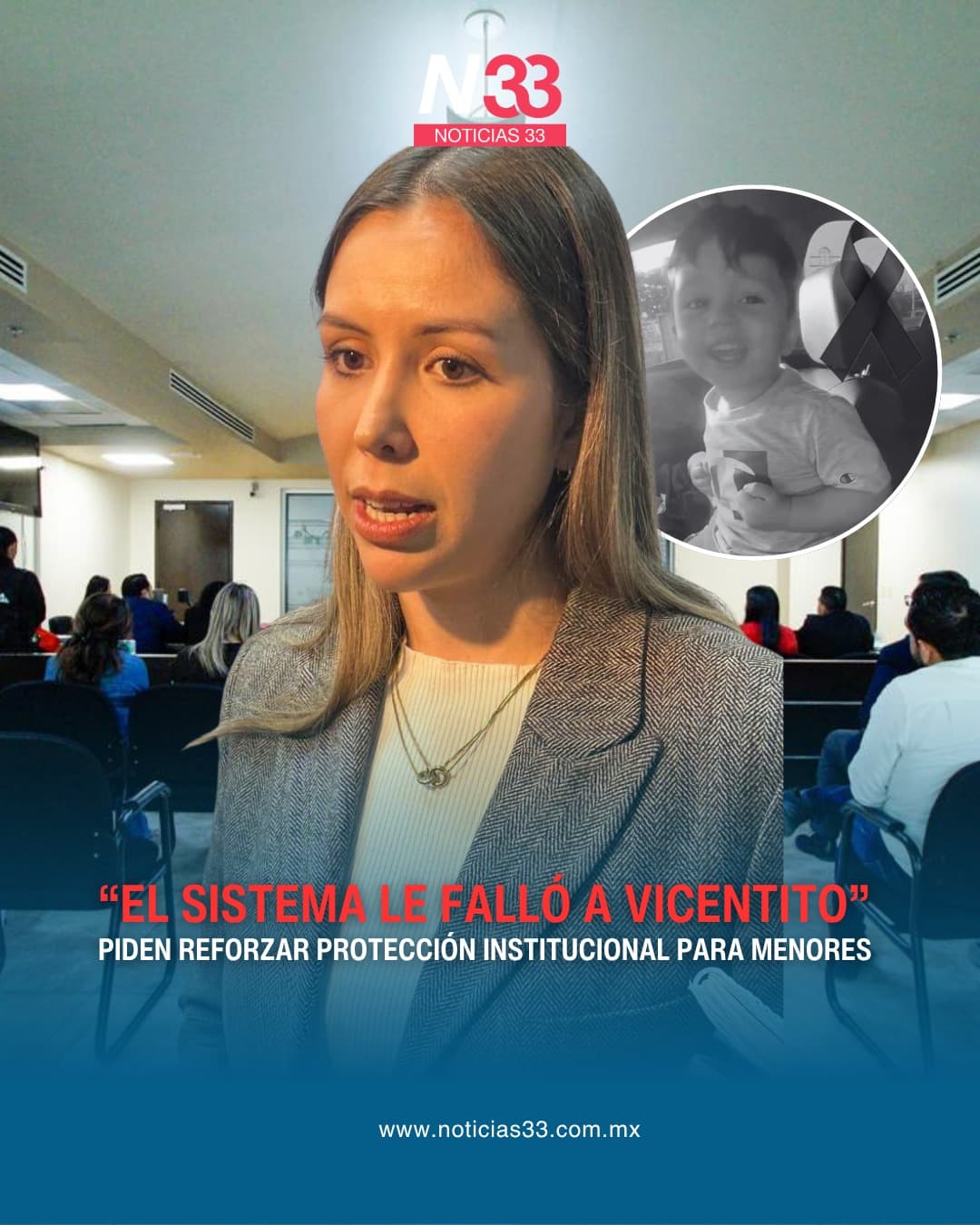 “El sistema le falló a Vicentito”, señala presidenta de Barra de Abogadas